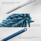 2 PCS Car Interior Duster with Extension Pole, Stretchable Chenille Vehicle Dusters with Bendable Head, Scratch Free Dusters Soft Cleaning Tool for Car Exterior & Interior (Navy Blue)