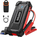 S8 Ultra Car Jump Starter, 4000A Safe 12V Battery Booster Pack (All Gas/12L Diesel), Portable Jump Box with Smart Jumper Cables, Type-C/USB, Flashlight, Rugged Protection & Storage Bag, Red