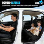Waterproof Towel Rear Seat Cover for Cars, SUVs, Trucks & Sedans, Heavy Duty Sweat Towel Back Seat Protector for Post-Gym, Beach, Dogs & Kids, Machine Washable, Non-Slip, Black, 55" x 59"