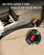 Car Seat Gap Filler with Hook, Seat Gap Filler Organizer Universal Fit Crevice Blocker Plug to Fill Gap Between Seat and Console Stop Things from Dropping 2 Pack