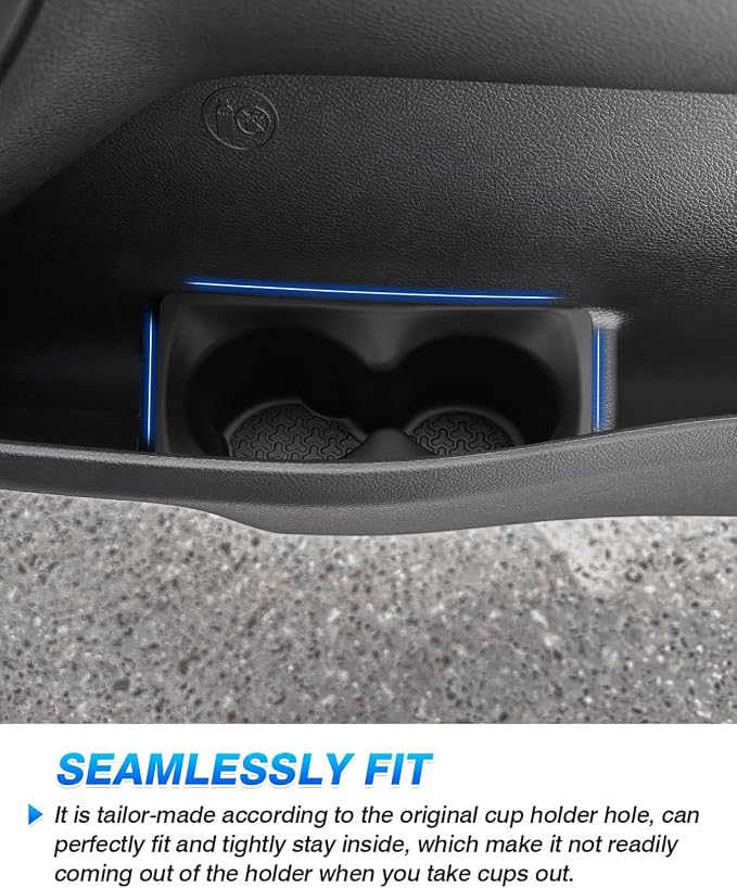 Door Side Cup Holder Insert for 2019-2025 Dodge Ram 1500 2500 3500 Accessories Water Cup Holders Door Organizer Handle Pocket Tray