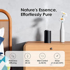 Waterless Diffuser for Essential Oil, Car Diffsuer, Battery Operated Nebulizer, 0.7 Fl Oz/ 20mL, Mini Scent Air Machine, 3 Timers & 3 Mist Levels for Home, Room, Office - AN6 Light Steel Blue