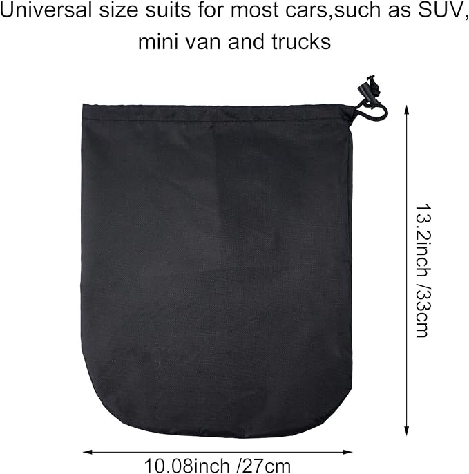 Side View Mirror Cover Auto Rearview Protection Cover Snow Ice Mirror Exterior Rear Accessories Universal Size for Cars, Black(2 Pieces)