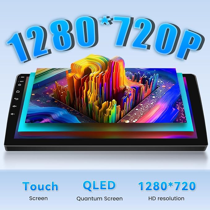 [4+64G] Android 15 Car Radio for Honda Civic 2016-2020, 9 inch 1280 * 720 Touch Screen Car Stereo with Carplay Android Auto/5GHz WiFi/GPS Navigation/Bluetooth 5.0/FM/RDS/32EQ/SWC