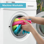 Microfiber Cleaning Cloth, 50 Pack Cleaning Rags, Cleaning Towels with 4 Color Assorted, 11.5"X11.5"(Green/Blue/Yellow/Pink)