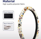 Mom Daughter Diaries Steering Wheel Cover, Non Slip Polyester Car Wheel Protector for Car SUV Truck, Universal 15 Inch