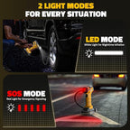 150PSI Tire Inflator Portable Air Compressor: Cordless Air Pump Compatible with Dewalt 20V Battery - Car Tire Pump with Digital Pressure Gauge & LED Light for Auto, Motorcycles (Tool Only)