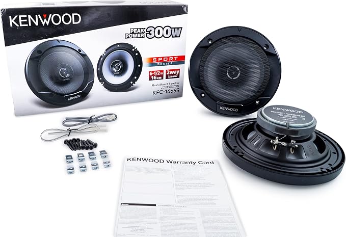 KFC-1666S Car Stereo Speaker 6-1/2" 2-Way Speakers with Powerful Sound and Easy Installation - Elevate Your Car Audio