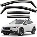 GrandWheel Window Deflectors Smoke Tinted in-Channel Side Window Vent Visor Deflectors Rain Guards Compatible with Subaru XV Crosstrek 2018-2023 - 4pcs. GW0162