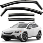 GrandWheel Window Deflectors Smoke Tinted in-Channel Side Window Vent Visor Deflectors Rain Guards Compatible with Subaru XV Crosstrek 2018-2023 - 4pcs. GW0162