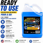 Windshield Washer Fluid 2-in-1 Bug Remover – Ready to Use Formula – Streak-Free Cleaning – Removes Dirt & Road Grime – 1 Gallon (128 fl oz) Methanol-Free