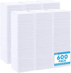 White Microfiber Cleaning Cloth 600 Pack, Microfiber Towel for Cars, Lint Free, Scratch-Free, Highly Absorbent, and Cleaning Rags for House, Window and Glass, Cars, TV Screen 11.5 X11.5 inch