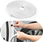 Car Door Edge Guards, 16Ft Rubber Seal Car Door Edge Trim, U Shape Door Edge Protector Guard, Aluminum Weather Proofing Automotive Door Edge Molding Protection for Most Car (White, 16Ft)