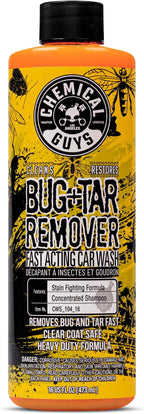 Bug and Tar Remover Fast Acting Car Wash - Heavy Duty Cleaner for Bugs, Tar, Grime, Tree Sap & Bird Droppings - Safe for Car Paint, Glass, Chrome, Plastic, All Exterior Surfaces - 16 oz