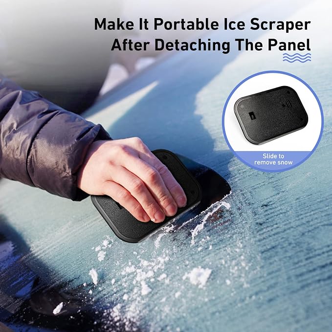 Windshield Cleaner, Microfiber Window Cleaner with 4 Reusable Washable Large Sponge Pads, Extendable 180° Rotating Handle, Fits Cars & SUVs, Includes Spray Bottle, Green