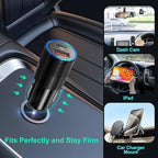 6 Pack USB C Car Charger, 38W Dual 12V USB-C & USB-A Car Charger Multi Port QC+PD 3.0 Fast Charging Cigarette Lighter Adapter Phone Plug for iPhone 17 16 15 14 13 12 Pro Galaxy Pixel Android