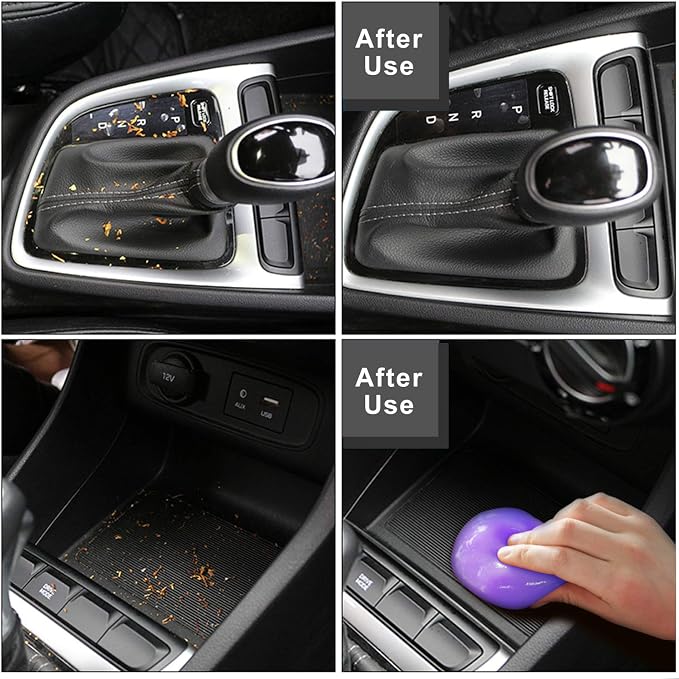 Cleaning Gel for Car Detailing Car Vent Cleaner Cleaning Putty Gel Auto Car Interior Cleaner Dust Cleaning Mud for Cars and Keyboard Cleaner Cleaning Slime Purple