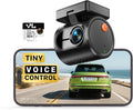 2K Tiny Dash Cam, 1296P QHD Mini Car Camera DashCam - Voice Control, G -Sensor, Free 32GB TF Card, Built-in WiFi, APP Control, WDR/3D DNR with Super Night Vision, 24H Parking Mode