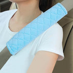 Soft Auto Seat Belt Cover Seatbelt Shoulder Pad Cushions 2 PCS for a More Comfortable Driving Universal Fit for All Cars and Backpack Light Blue