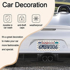 Black Bow License Plate Frames，Bow Car Accessories for Women and Men ，Cute License Plate，Aluminum License Plate Frame Fits Standard US Vehicles Size 12.2 x 6 Inch (Black-Bow)