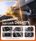Ultra-Durable Phone Holders for Your Car【96+LBS Strongest Suction】 Car Phone Holder Mount, Safety Certs Cell Phone Car Mount Truck for Dashboard Windshield Vent for iPhone 17 16 15 14 Pro Max
