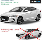 in-Channel Incredibly Durable Rain Guards for Hyundai Elantra 2017-2020 Sedan, Original Window Deflectors, Vent Window Visors, Vent Deflector, 4 pcs. - 617040