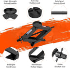 Scissor Jack 3 Ton, 4.1"-18.3" Lifting Car Jack, Heavy Duty Car Jack Kit, Portable Tire Changing kit with Lug Wrench, Tire Jack Tool for Car SUV MPV