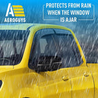 Extra Durable Window Deflectors Tape-On Window Visors Rain Guards Fit for Honda Ridgeline 2017-2026, Sun Visors, Wind Vent for Shades, Exterior Car Accessories - 4pcs. AG0945