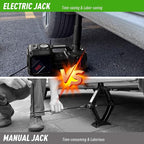 Electric Car Jack Set 5 Ton Hydraulic Jack with Integrated Tire Pump Car Lift Floor Jack with Impact Wrench for Sedans SUV MPV Sedan Truck Change Tires Garage Repair