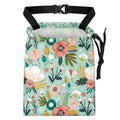 Bohemian Flowers Car Trash Bag - Waterproof Car Trash Bag Hanging Leakproof Car Garbage Bag - Washable Reusable Trash Bag For Car Interior Hanging Organizer Storage Vehicle Travelling Camping