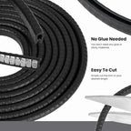 Edge Trim Black Small, Fits 1/16 inch (1.5mm), Length 50 Feet (15.25 M)