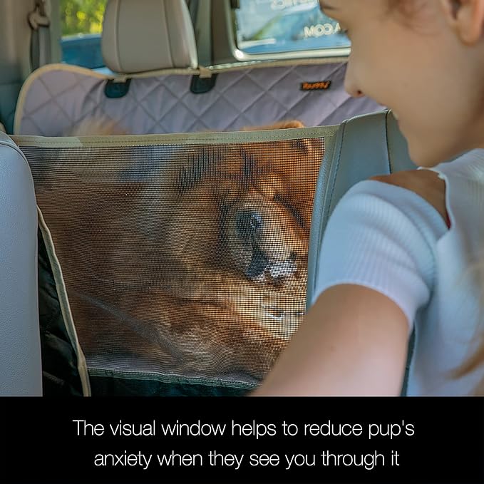 Truck Seat Cover for Dogs 100% Waterproof Back Seat Cover for Crew Cab Machine Washable X-Large Pet Hammock with Side Flap Against Dirt and Fur for Large SUV and Truck Dog Seat Protector