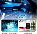 LED Luggage Compartment Light Fits for Toyota RAV4,Trunk Ceiling Lights Lamps,Decorative Atmosphere Lamp,Interior Replacement LED Lights Lamps,Car Accessories (Ice-Blue for Toyota RAV4 2022-2025)