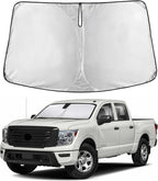 Windshield Sunshade Compatible for Nissan Titan 2020-2022 2023 2024, Sun Visor for Front Windshield & Window Sun Shade Cover, UV Heat Blocker & Protector, Car Accessories