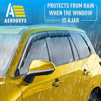 Extra Durable Window Deflectors Tape-On Window Visors Rain Guards Fit for Lexus TX 2024-2026, Sun Visors, Wind Vent for Shades, Exterior Car Accessories - 4pcs. AG0756