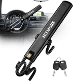Car Steering Wheel Lock Anti-Theft Device, Car Lock Steering Wheel, Wheel Locks for Cars, Anti-Theft Car, Two-Hook, Reinforced Alloy Steel, Fit for Street & Overnight Parking, High-Risk Areas