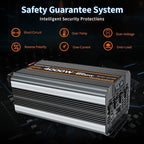 4000w Power Inverter DC 12V to AC 110V/120V Converter with 8000w Peak.Comes with LCD Display, Wireless Controller,4AC outlets 1USB.RV Inverter,Suitable for Camping,and Off-Grid Solar Inverter Systems