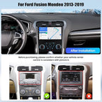 6+128G 8 Core Android 15 Car Radio Stereo for Ford Fusion Mondeo 2013-2019 with Wireless CarPlay Android Auto, 9'' Touchscreen with WiFi GPS Mirror Link Bluetooth FM RDS DSP EQ SWC Backup Camera