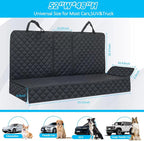Dog Car Seat Cover for Back Seat Pet Cover for Dogs Waterproof Car Seat Protector Bench Seat Cover, Scratchproof Nonslip Durable Car Seat Covers for SUV,Truck &Cars (Standard Size:52W*48L)