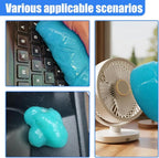Car Cleaning Gel, Reusable Car Air Vent Cleaner Slime, Auto Dashboard Dust Cleaning Putty, Multifunctional Vehicle Interior Detailing Supplies for Keyboard, Laptop (2PCS)