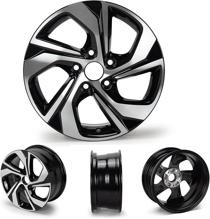 New 16x7" 16 Inch Premium Aluminum Alloy Wheel Rim Compatible with Honda Accord 2016 2017 OEM Design, Alloy Replacement Wheel, Super Duty Car Rims Replacement, OE Stock Specs ﻿