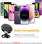 【2 Packs Magnetic Phone Holder for Car【Strong Magnet】 Phone Holders for Your Car Phone Holder Mount【4 Metal Plate】 Universal Car Accessories for Women Men for iPhone Samsung Speakerphones
