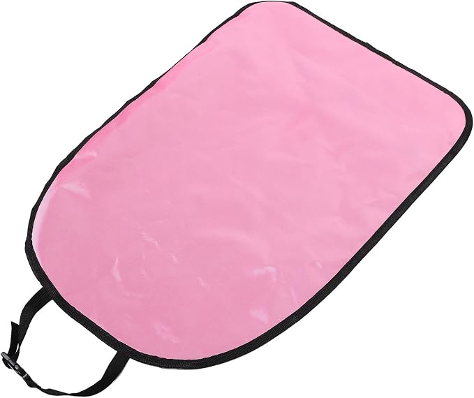Back Protector Kick Mats for Front Seat Back Kick Protector with Pink Faux Leather and Interior Protection