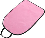 Back Protector Kick Mats for Front Seat Back Kick Protector with Pink Faux Leather and Interior Protection