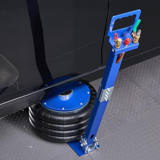 Air Jack, 6 Ton/13227 lbs Airbag Jack, Lift Up to 26.5 inch with Heightened Column, Adjustable Handle & Thick Rubber Pad, 2-5 s Fast Lifting Pneumatic for Car, SUV, Pickup Truck Repair, Garage