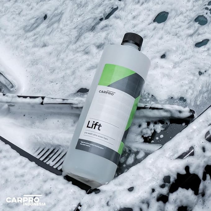 Lift - Pre-Wash Snow Foam Car Wash Soap, Dissolves and Lifts Away a Large Amount of Dirt & Grime, Completely Touchless - Use in Bucket or Foam Cannon, Concentrated - Liter (34oz)