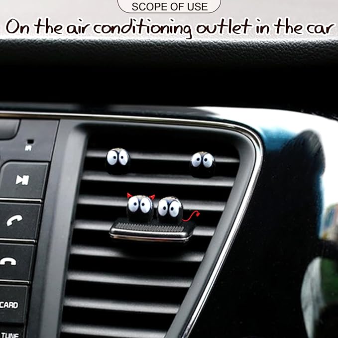 Cute Soot Sprites,35 Pcs Automotive Interior Decoration Accessories for Car Rearview Mirror and Dashboard,Cute Anime Decor for Home Garden Office,Funny Ornament Gifts(Black)