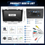 8 Core Car Stereo for Honda CRV 2007-2011, 9” Touch Screen for Honda CRV Car Radio Apple Carplay & Android Auto, CarPlay Radio Head Unit with Bluetooth/GPS/MirrorLink/FM/SWC Backup Camera