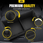 Car Trunk Organizer - 70L Collapsible Trunk Organizer with Reinforced Handles for Groceries, Car Storage Organizers for SUV Auto Truck Van with Non Slip Bottom (Black)