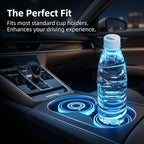 2PCS LED Car Cup Holder Lights, Light up Car Coasters for Cup Holders 7 Color-Changing Light Up Cup Holder Insert Coasters, Waterproof Car Accessories for Teens, Car Gifts for Men & Women